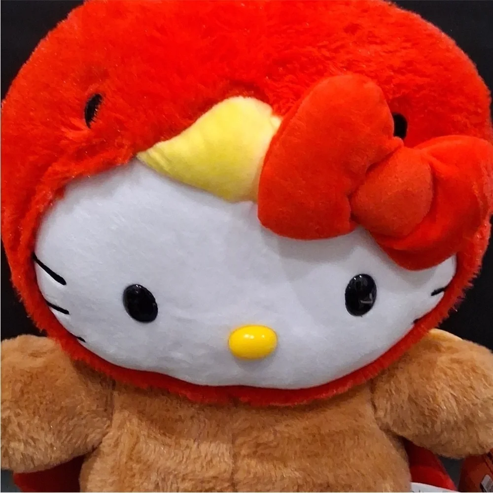 Hello Kitty Red and Brown Plush Toy NEW